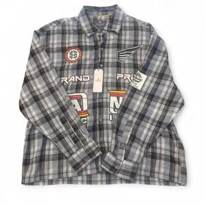 Saints studio racing flannel